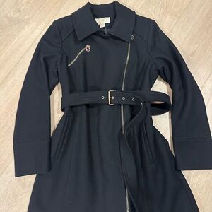 MICHAEL Michael Kors Black Trench Coat